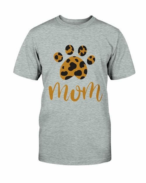 Cheetah Paw Print Mom T shirt、mySite、camillekostekn