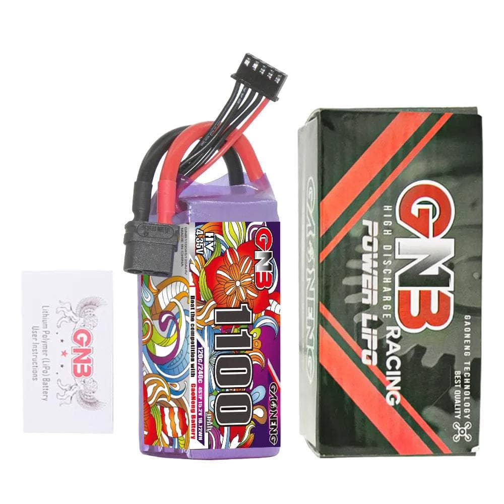 Gaoneng GNB 15.2V 4S 1100mAh 120C LiHV Battery - XT60、mySite、merchandisen