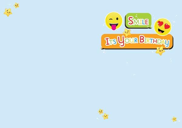  Birthday Note Card - Emoji Birthday Foil、mySite、ghnorth