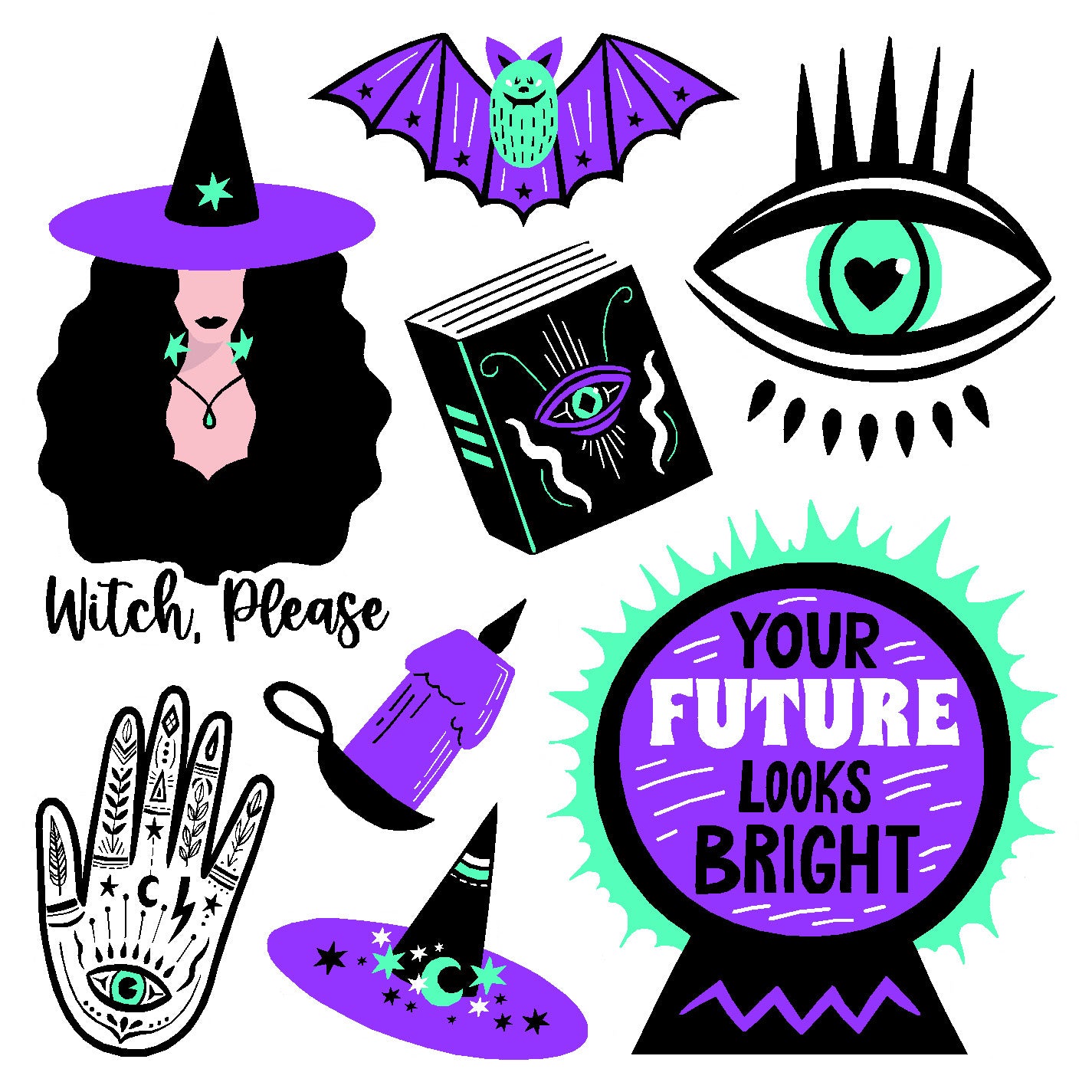  Magic Vinyl Sticker Decal Set、mySite、ghnorth