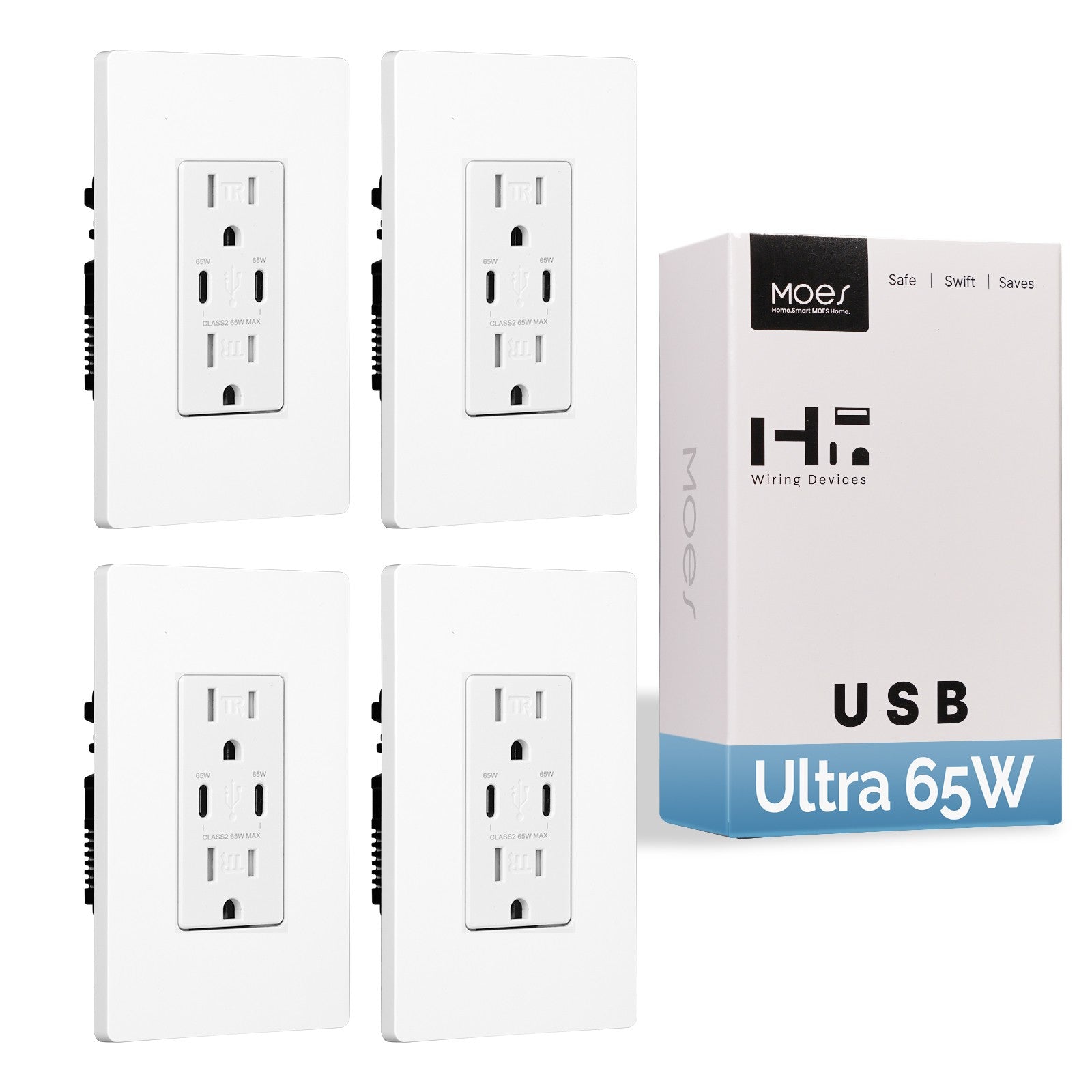 MOES 30W Power Delivery USB C Wall Electrical Outlet 20 Amp、mySite、fannypackpong