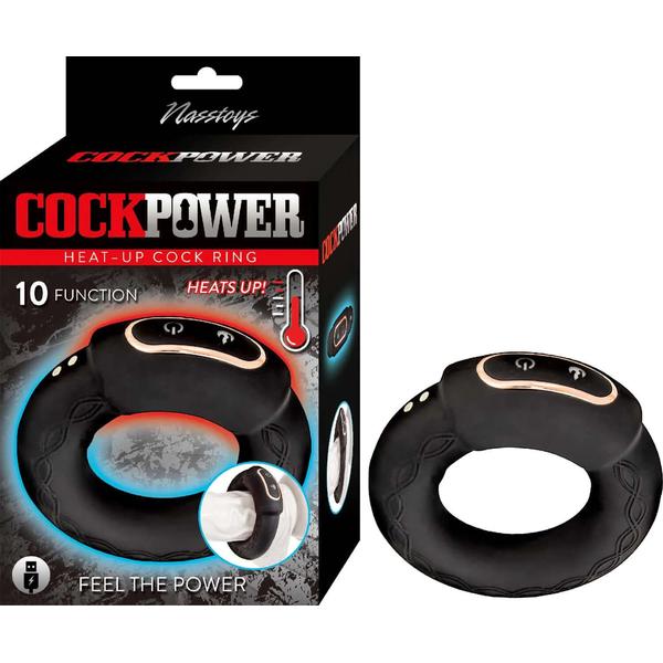 Cock Power Heat-Up Cock Ring | 10 Powerful Vibrations | USB、mySite、bottomscart