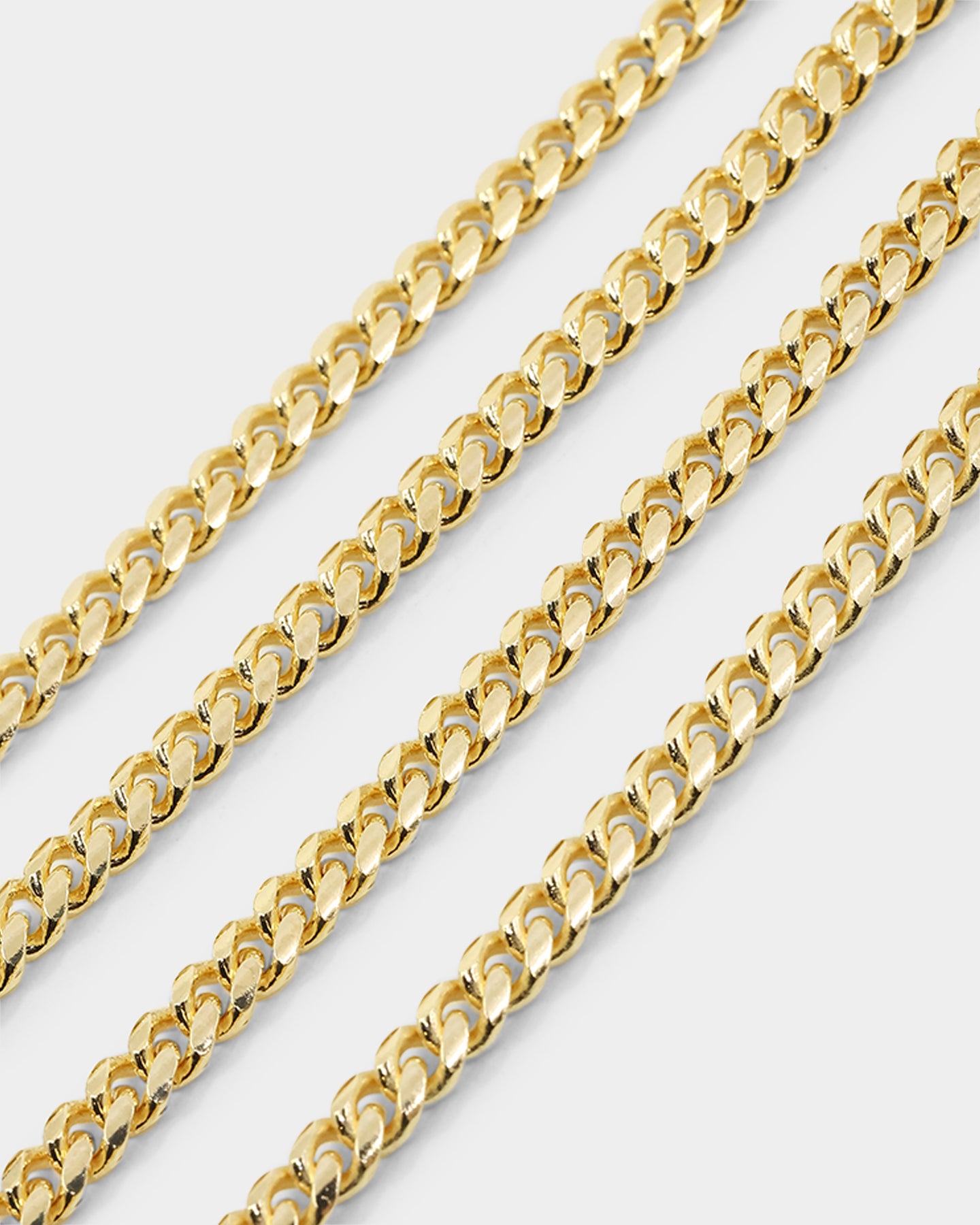 House Of Auric 5mm Cuban Chain Set 18K Gold Vermeil、mySite、zt4zffjzw
