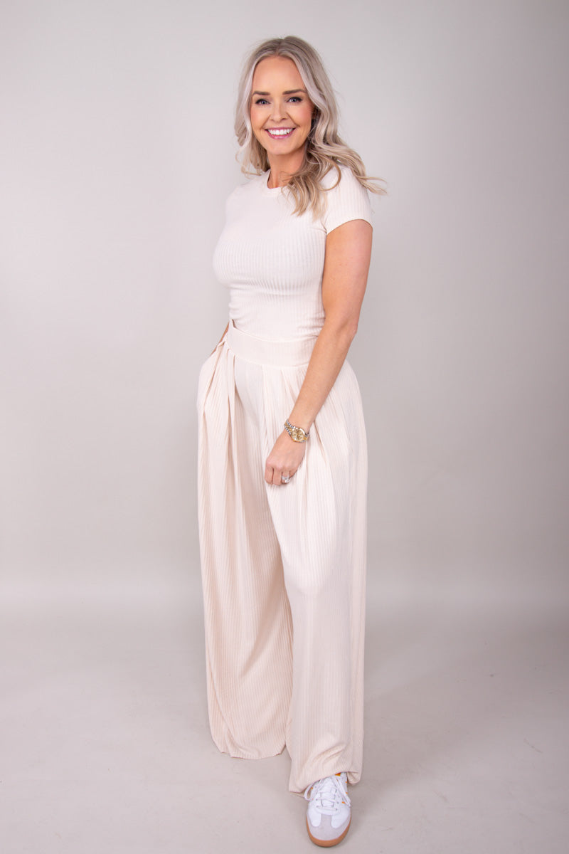 Pleated Vibe Set-Ivory、mySite、hinf8tx79