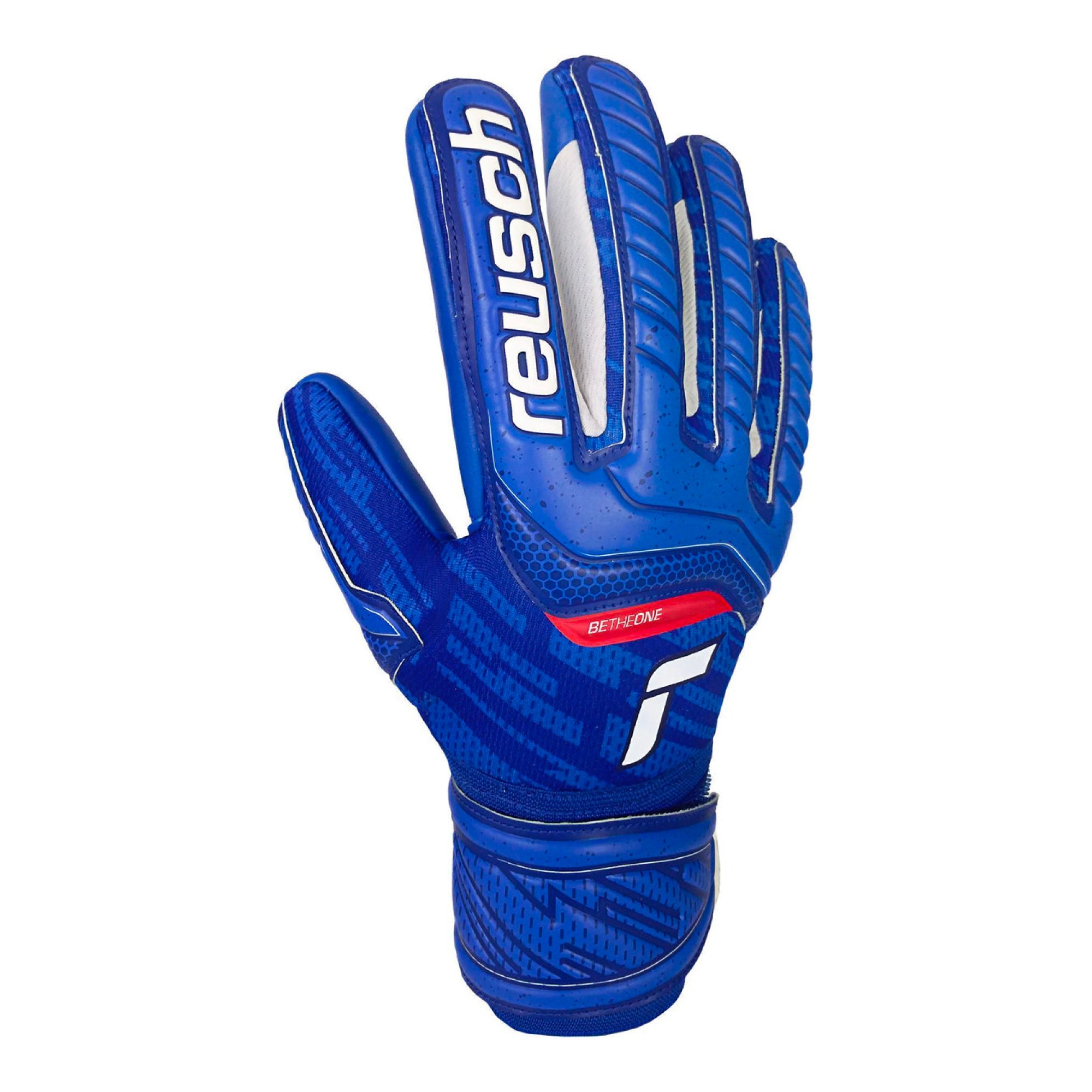 Reusch Men's Goalkeeper Attrakt Grip Evolution Fingersave Goalkeeper Gloves Blue/White、mySite、bottomscart