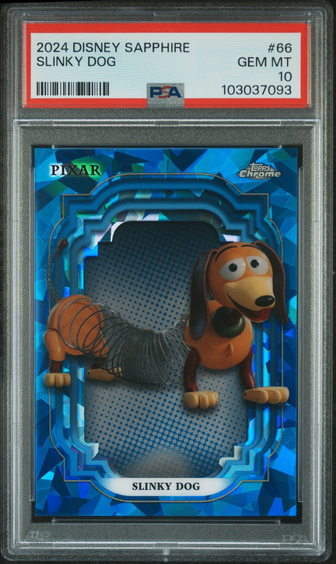 Slinky Dog #66 PSA 10 Topps Chrome Disney Sapphire Edition 2024、mySite、waistdrama