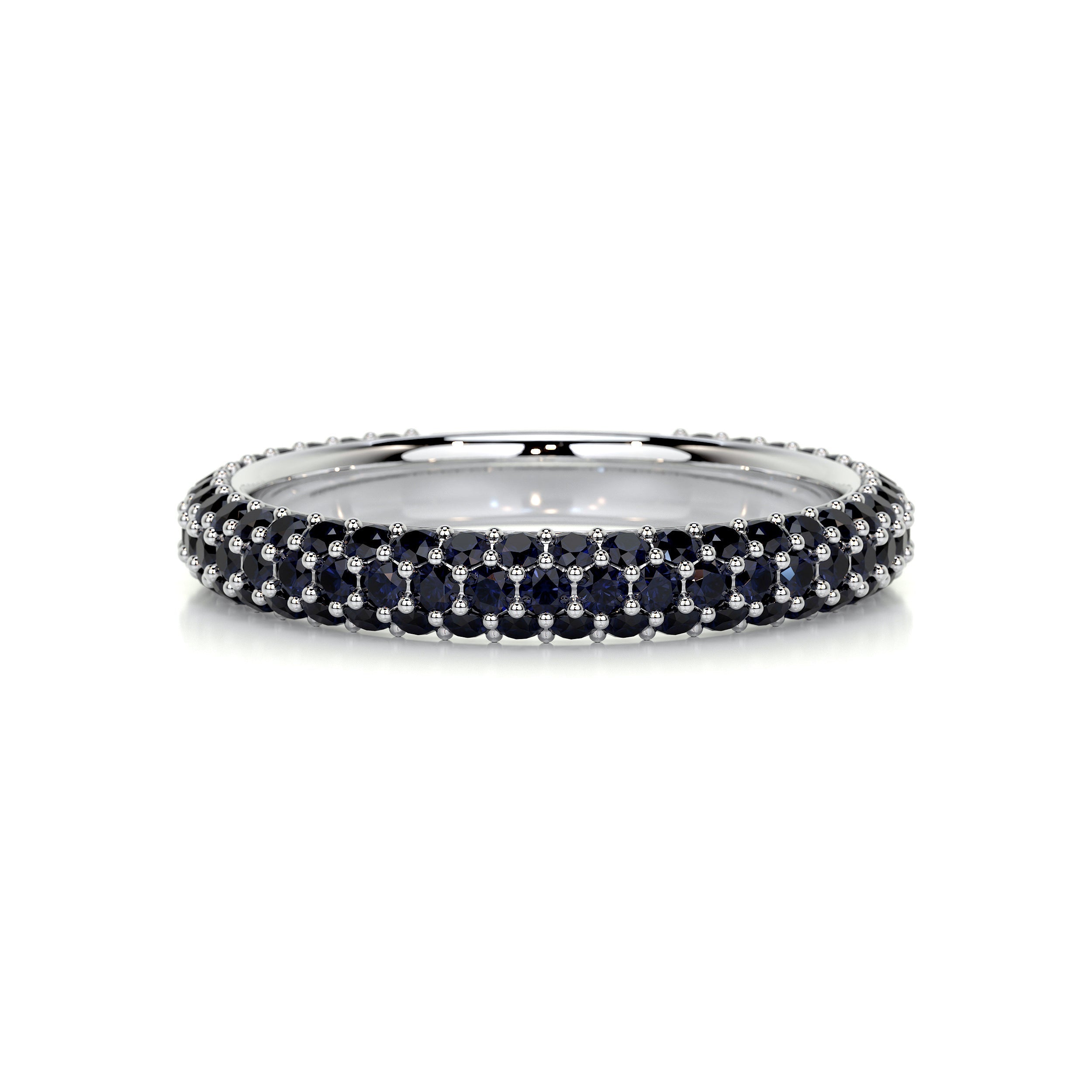 Emma Blue Gemstone Wedding Ring (1.25 Carat) -14K White Gold (RTS)、mySite、hinf8tx79