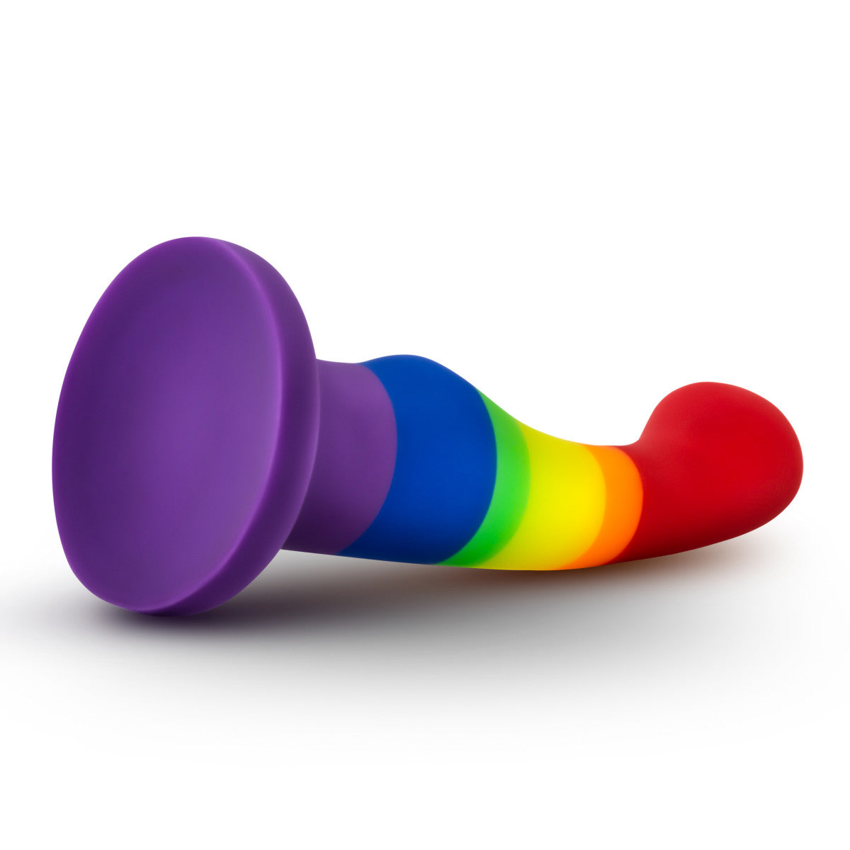 Avant By Blush® | Pride Freedom P1 | Artisan 6 Inch Curved G-Spot Dildo with Suction Cup Base - Elegantly Made with Smooth UltraSilk® Purio® Silicone、mySite、bottomscart