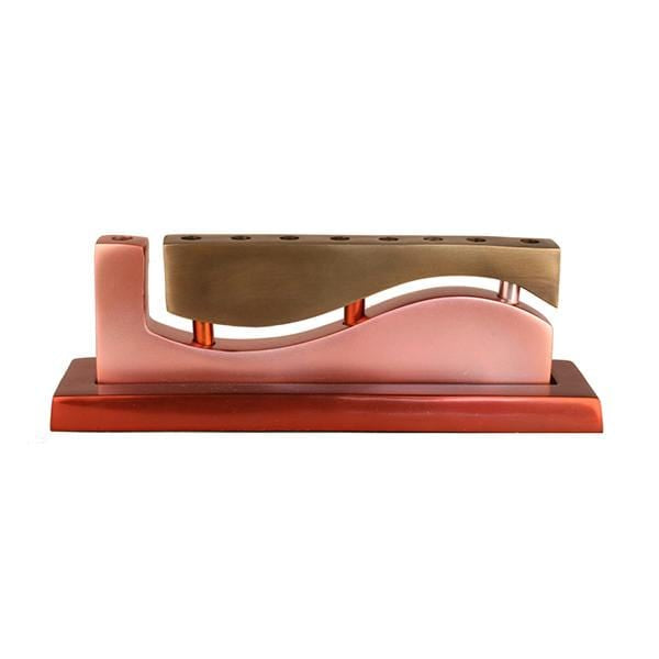 Anodized Aluminum Gold Wave Hanukkah Menorah By Yair Emanuel、mySite、topwebapps