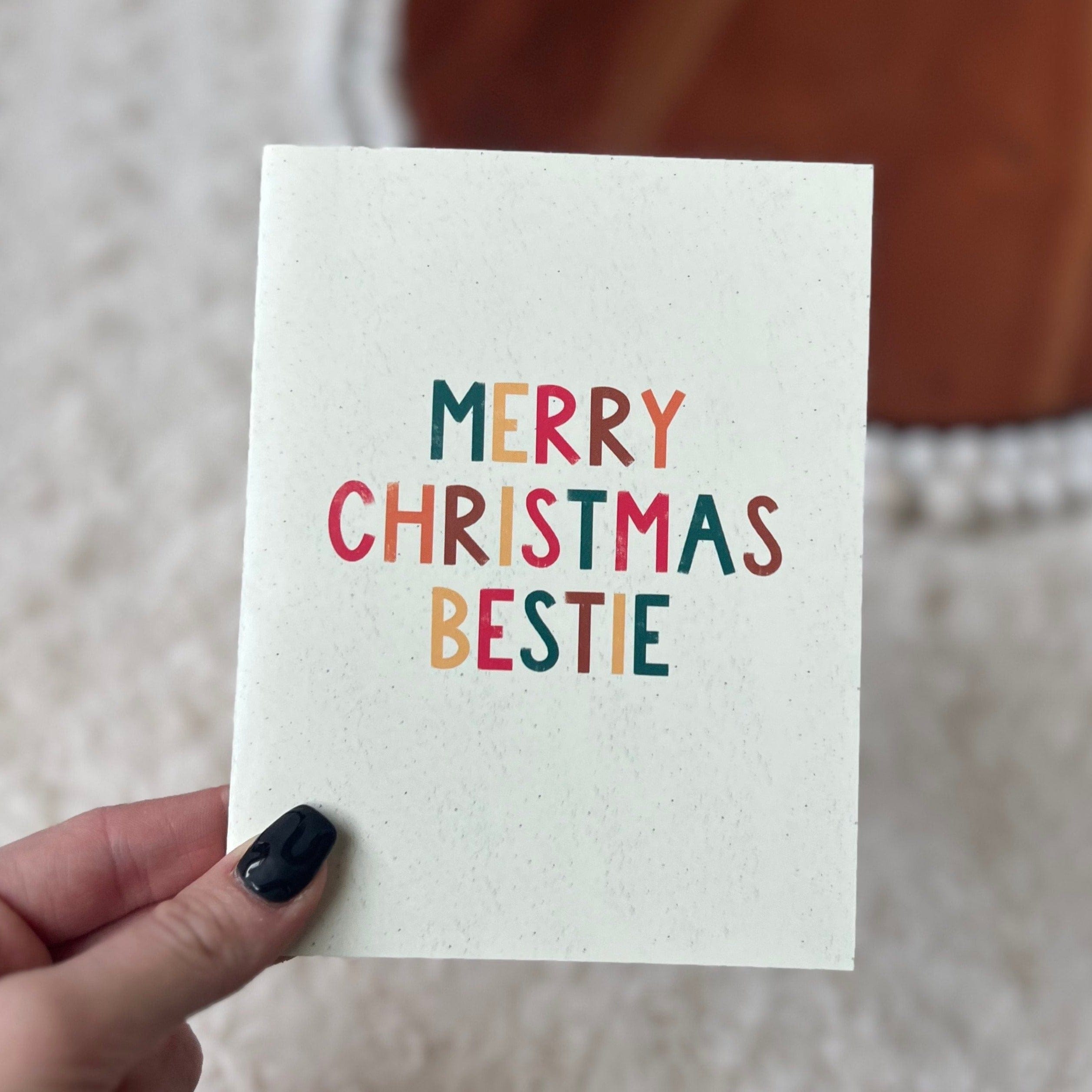  Merry Christmas Bestie Christmas Card、mySite、elrpsem3k
