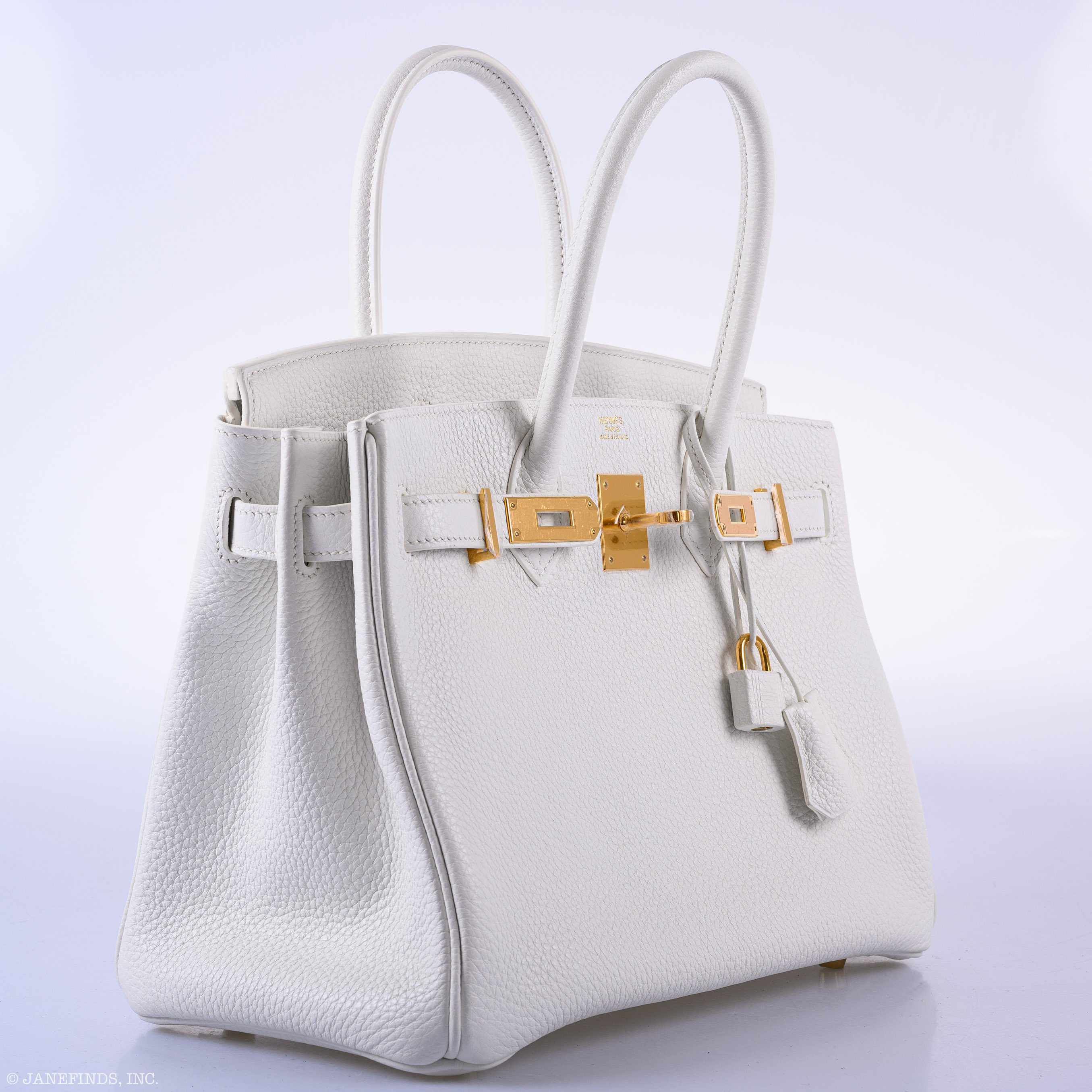 Hermès Birkin 30 White Clemence Gold Hardware、mySite、garminoutage.com