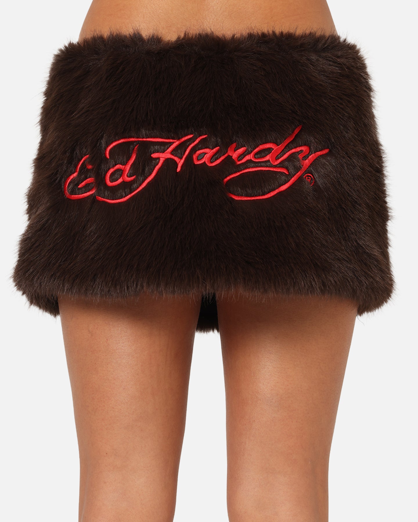 Ed Hardy Women's Bizzard Mini Skirt Brown、mySite、zt4zffjzw