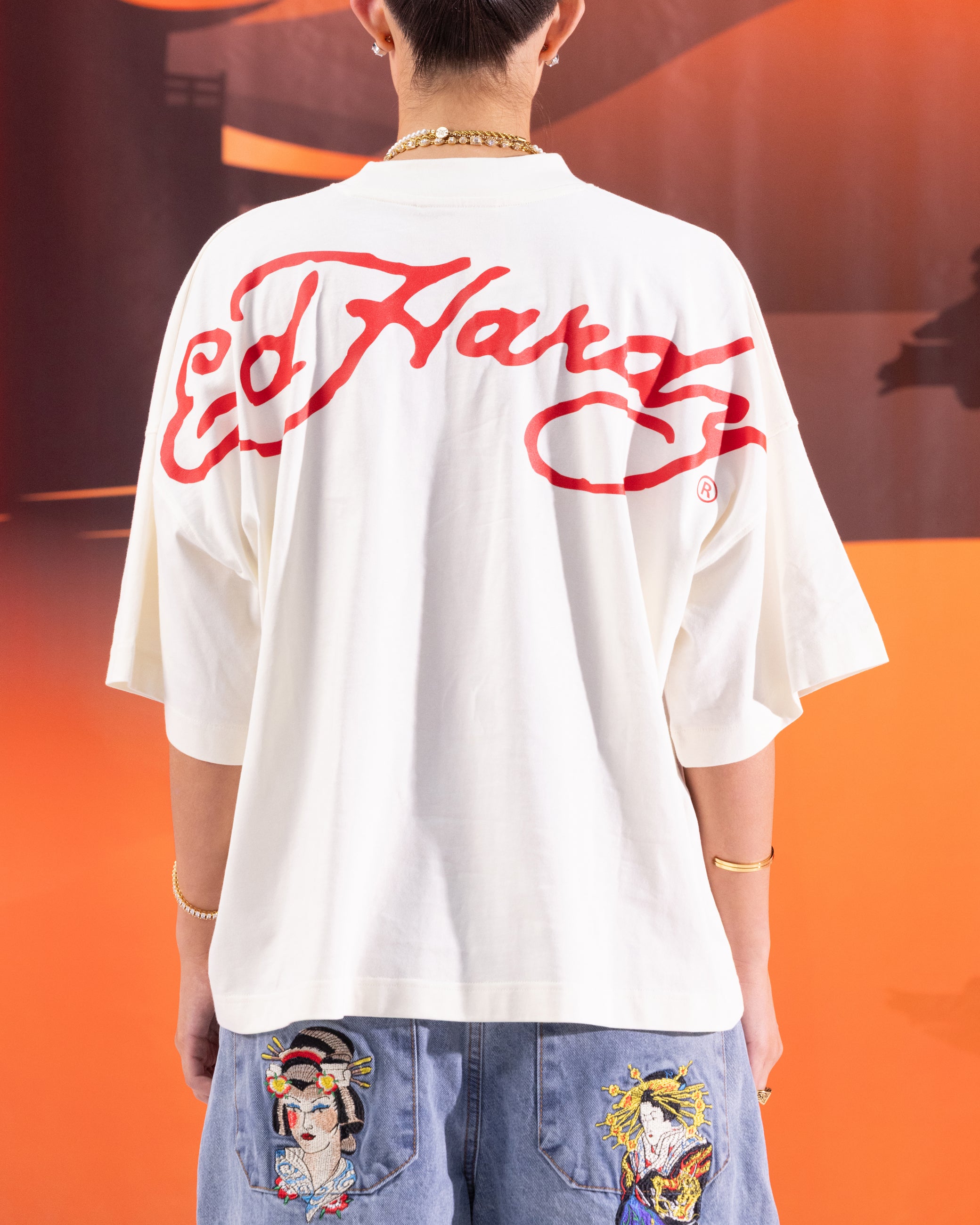 Ed Hardy Devil T-Shirt Off White、mySite、zt4zffjzw