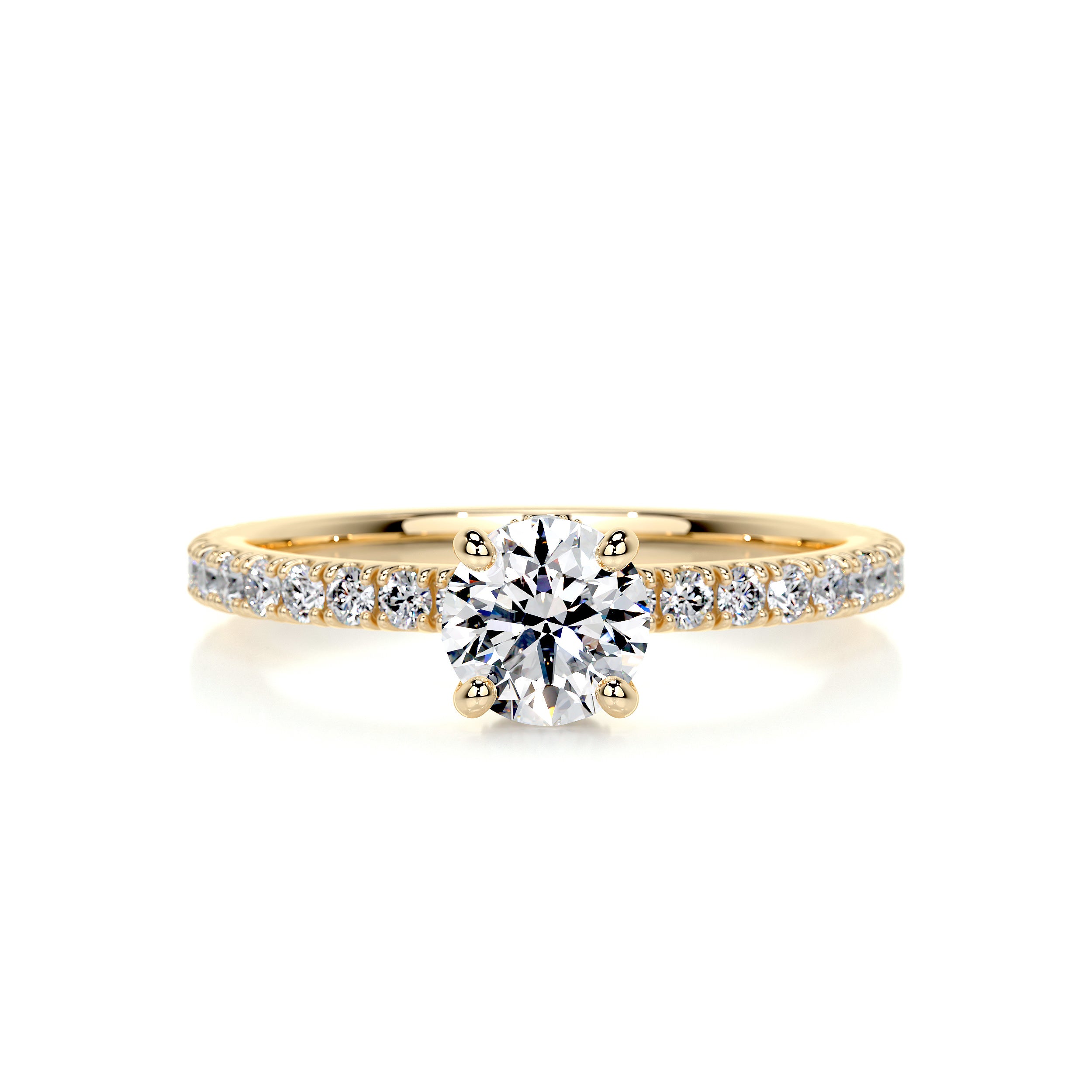Vivienne Diamond Engagement Ring - 18K Yellow Gold、mySite、hinf8tx79