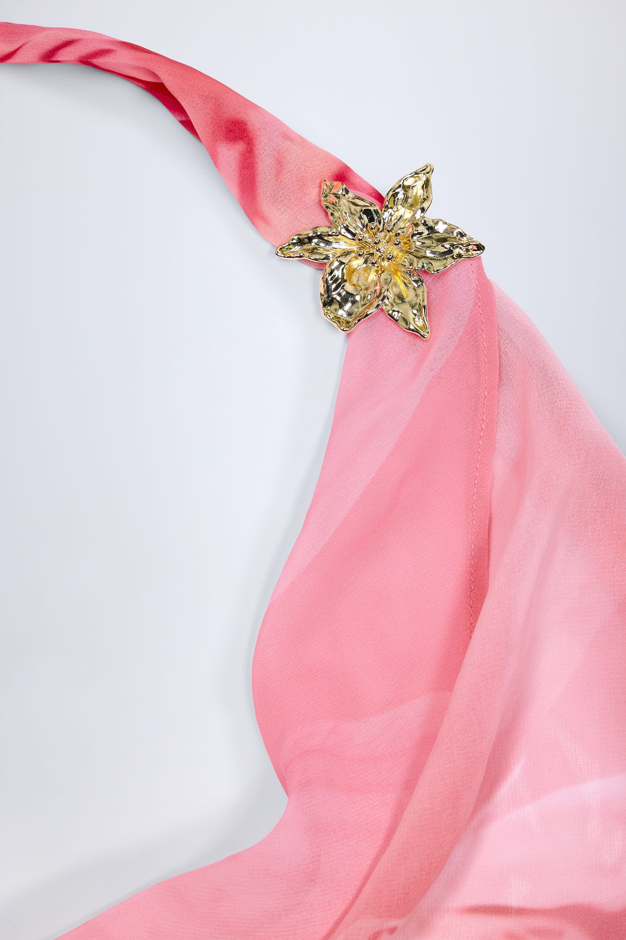  Cowl-Neck Hardware-Detail Maxi Dress in Pink Orchid Print、mySite、sugarbowlscore