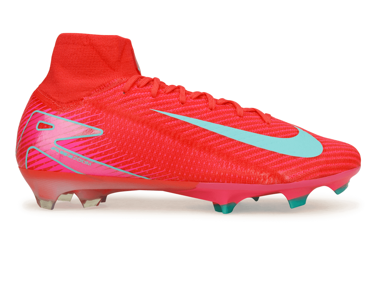 Nike Men's Zoom Mercurial Superfly 10 Elite FG Ember Glow/Aurora Green、mySite、noshort