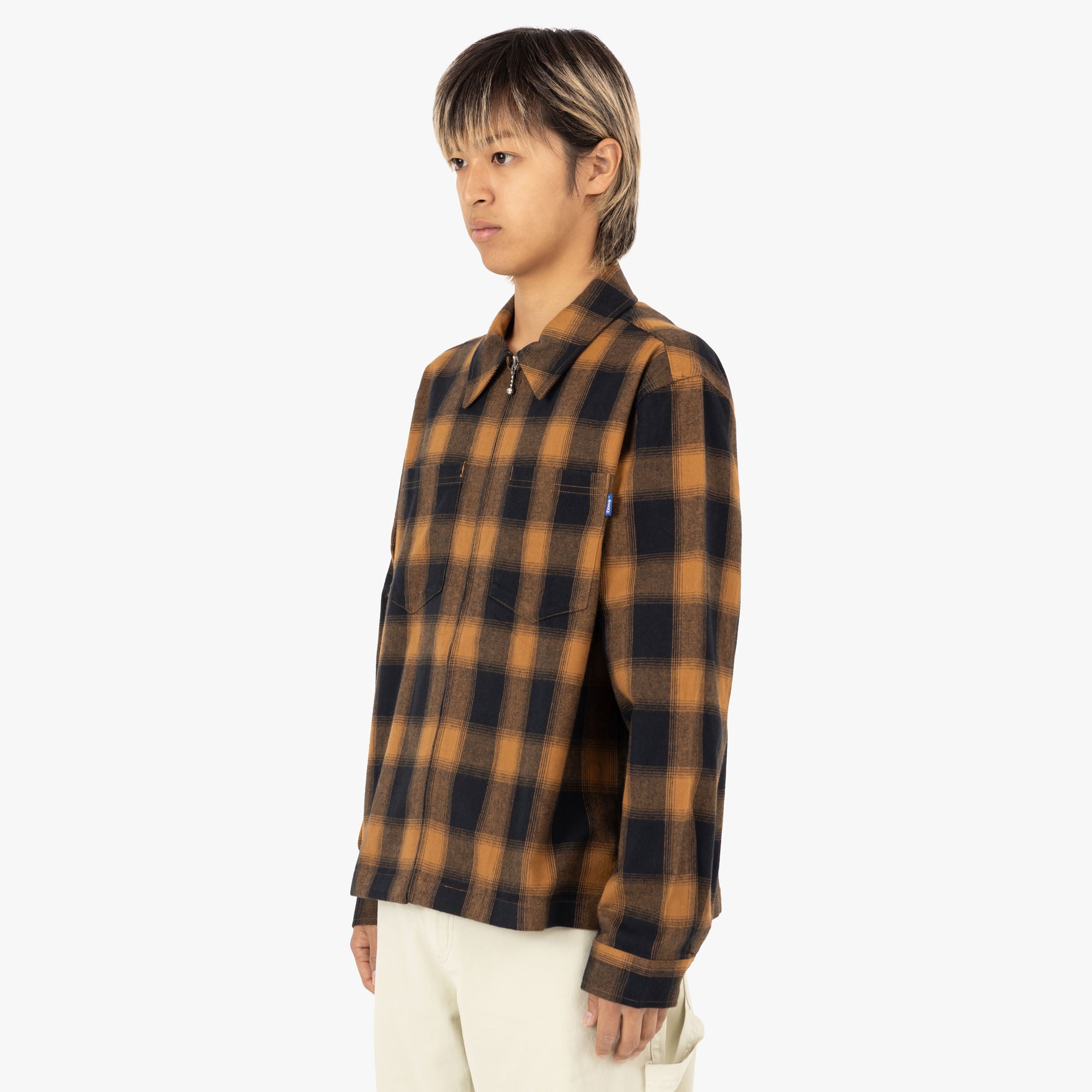  Awake NY Brushed Flannel Shirt Jacket Orange / Multi、mySite、merchandisen