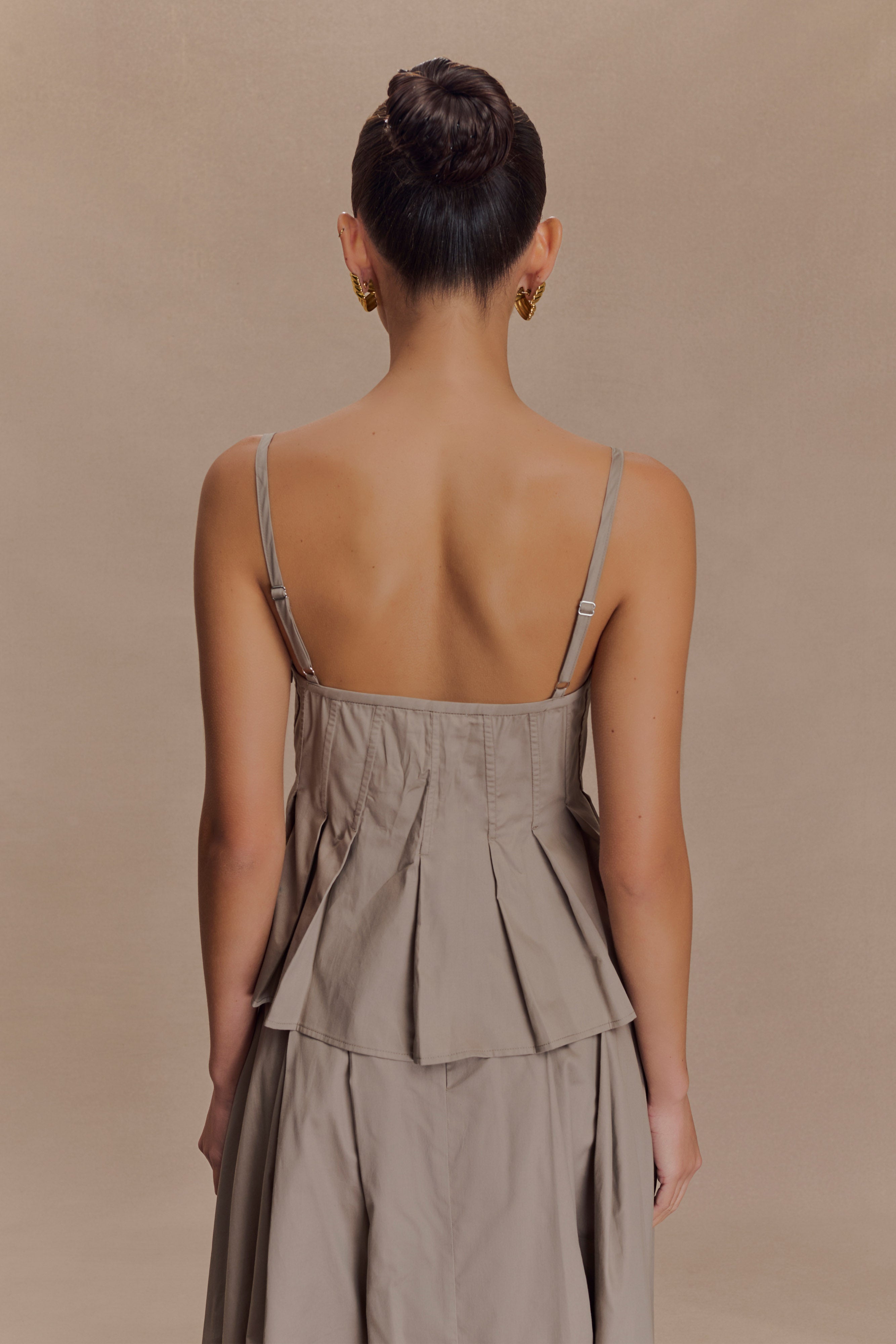 Mae Cotton Top - Pebble Brown、mySite、solidvoid