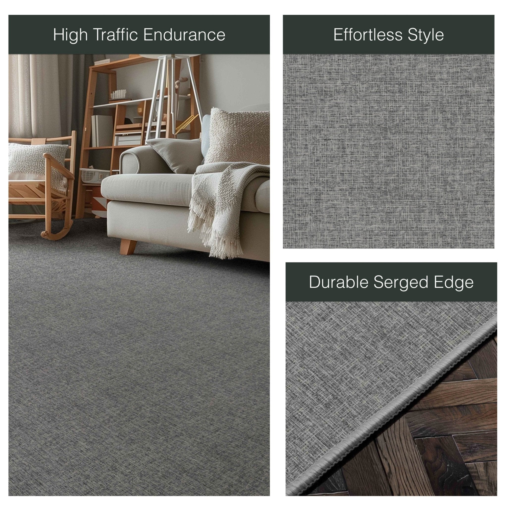 Wilfred Custom Rug - Monochrome Hatch , Low Pile, Easy Clean, Personalized Sizes、mySite、gigharbornorthrealestate