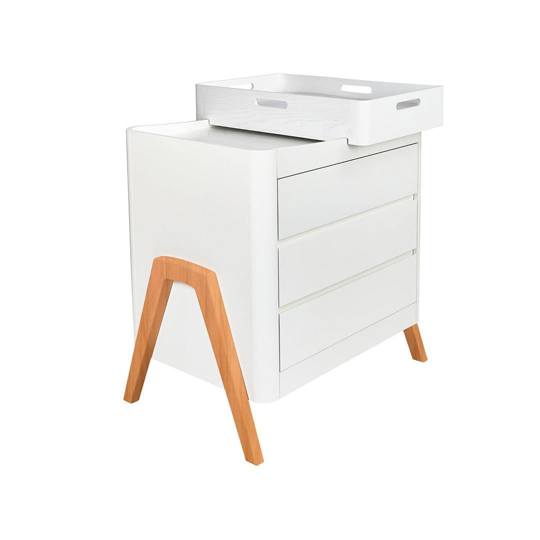  Gaia Baby Hera Dresser 'Studio Edit' - White / Oak、mySite、merchandisen
