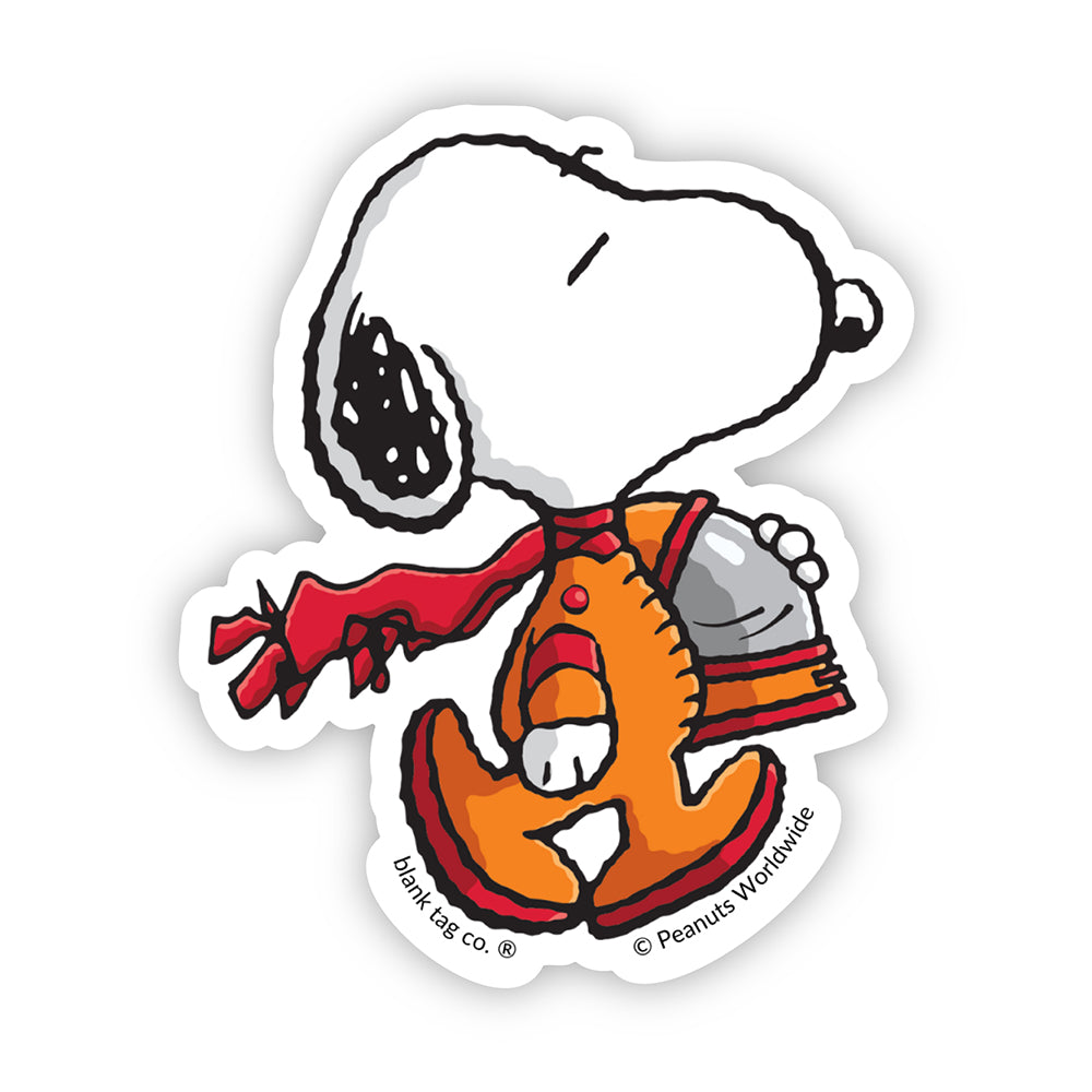  The Peanuts Walking Astronaut Snoopy Vinyl Sticker Decal、mySite、ghnorth