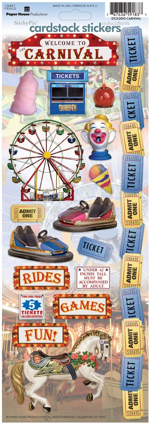  Scrapbook Stickers - Carnival、mySite、ghnorth