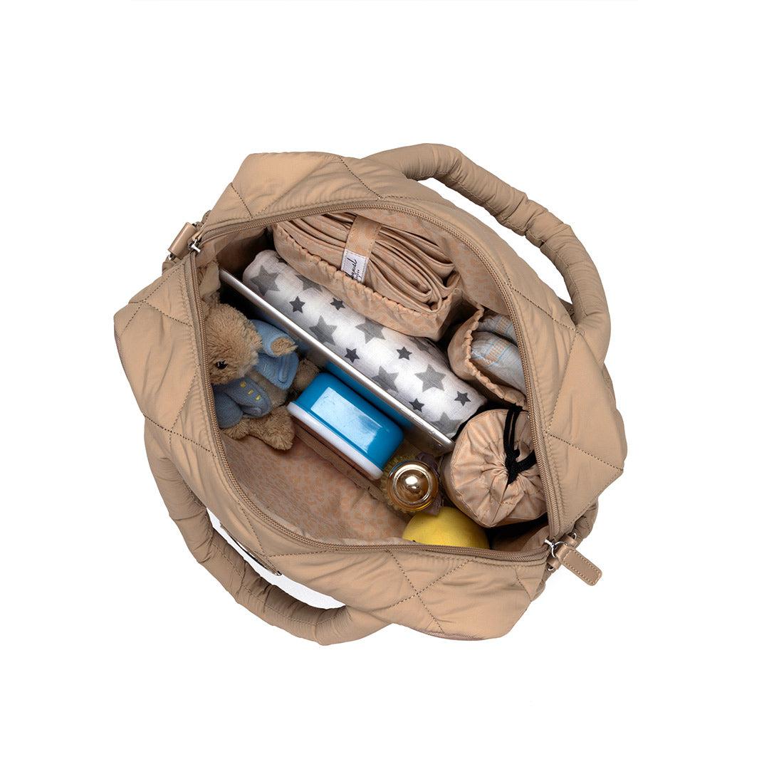  Babymel Willow Quilted Tote Bag - Oat、mySite、merchandisen