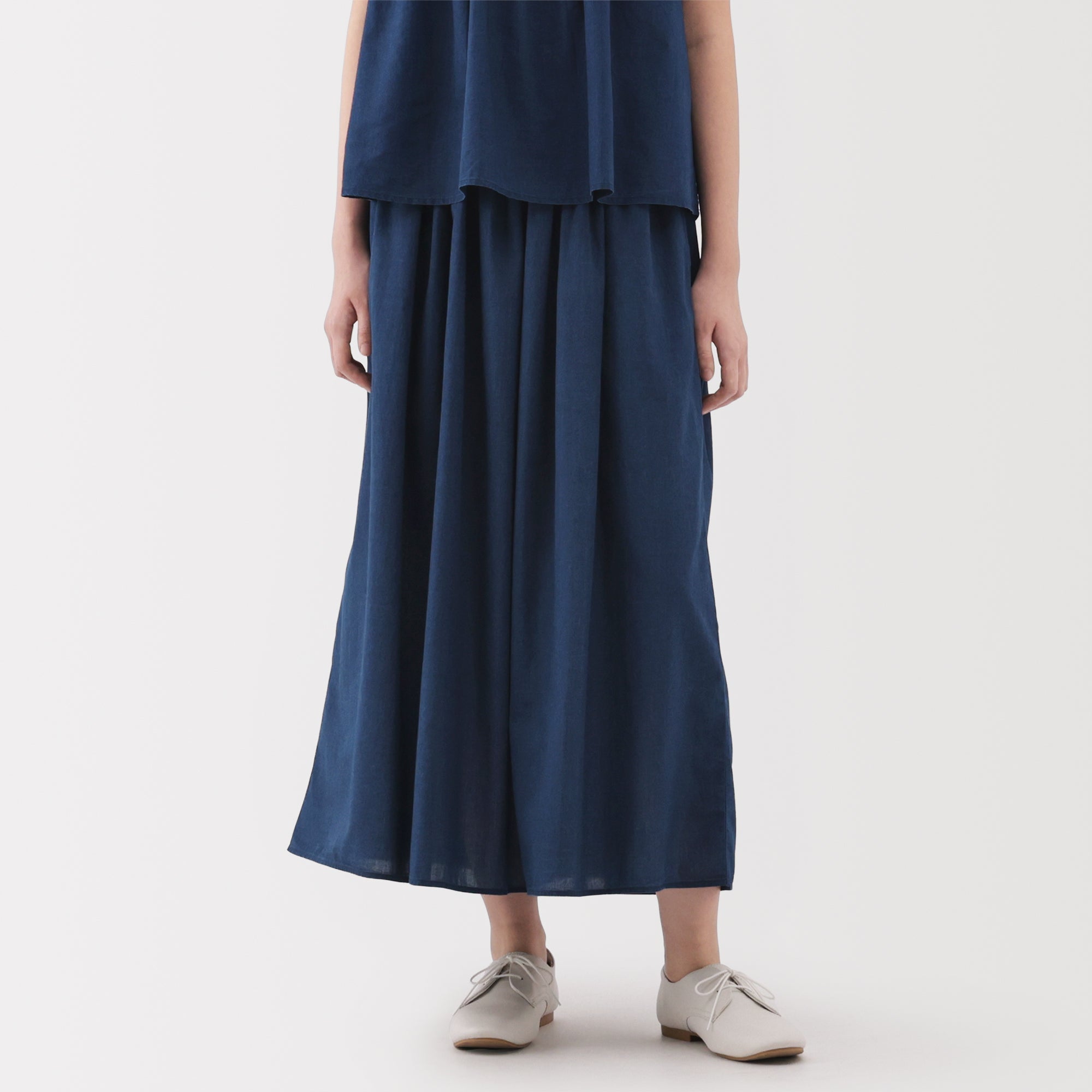  Women's Cotton Voile Gather Maxi-Skirt、mySite、sugarbowlscore