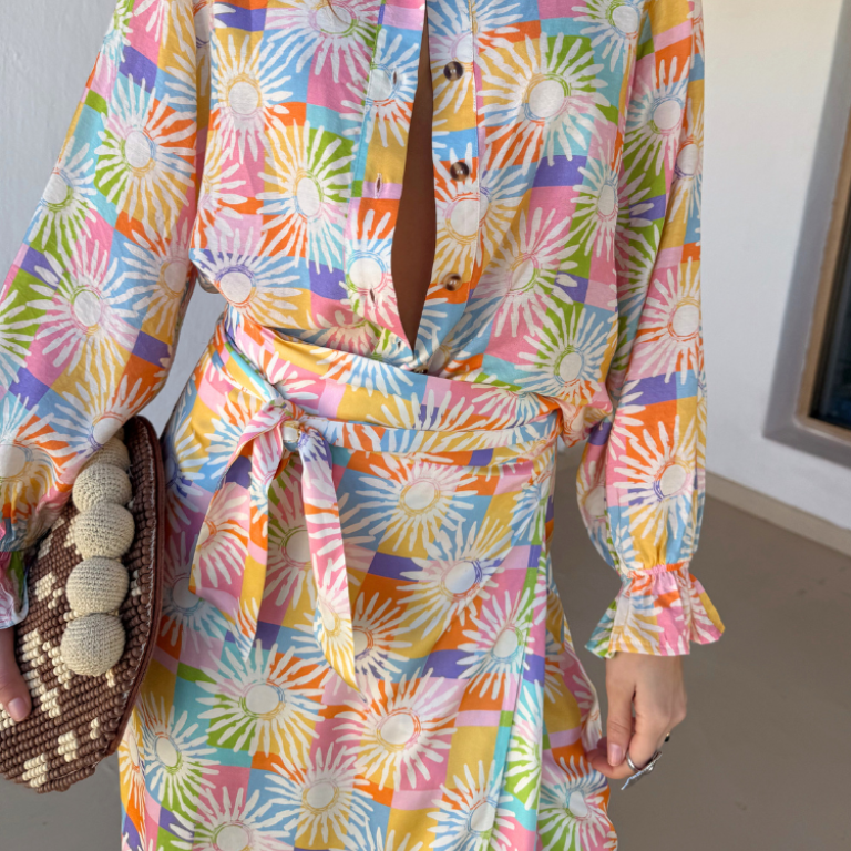 Check Sun Jaspre Skirt、mySite、solidvoid