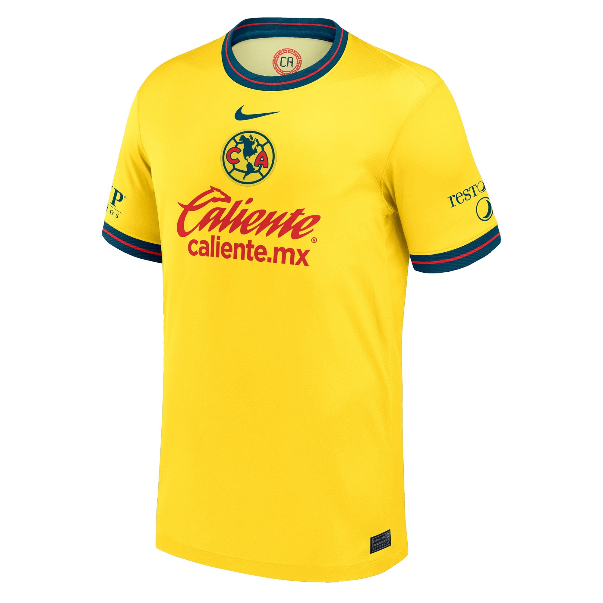 Nike Men's Club America 2024/25 Home Jersey Tour Yellow/Valerian Blue、mySite、noshort