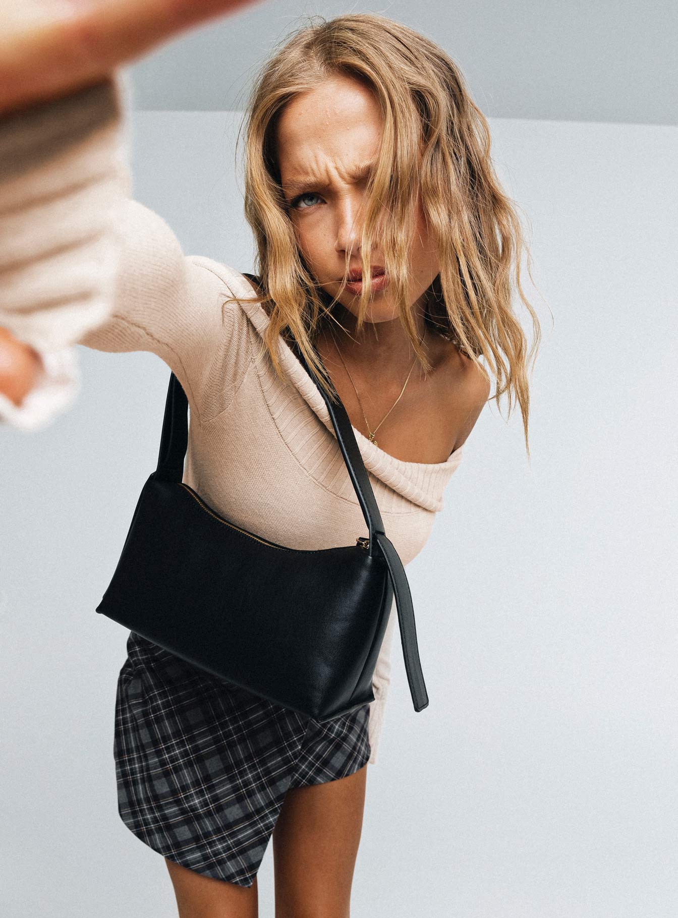 Savani Off The Shoulder Bodysuit Beige、mySite、solidvoid