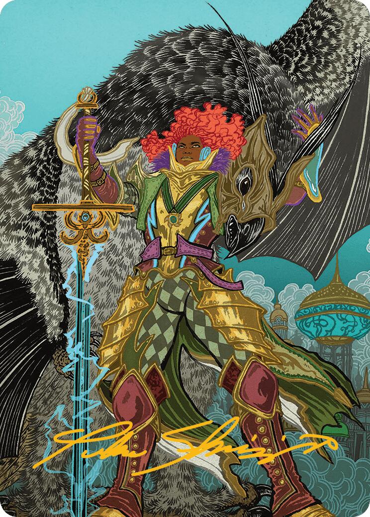 Caradora, Heart of Alacria Art Card (3/54) (Gold-Stamped Signature) Aetherdrift Art Series、mySite、waistdrama