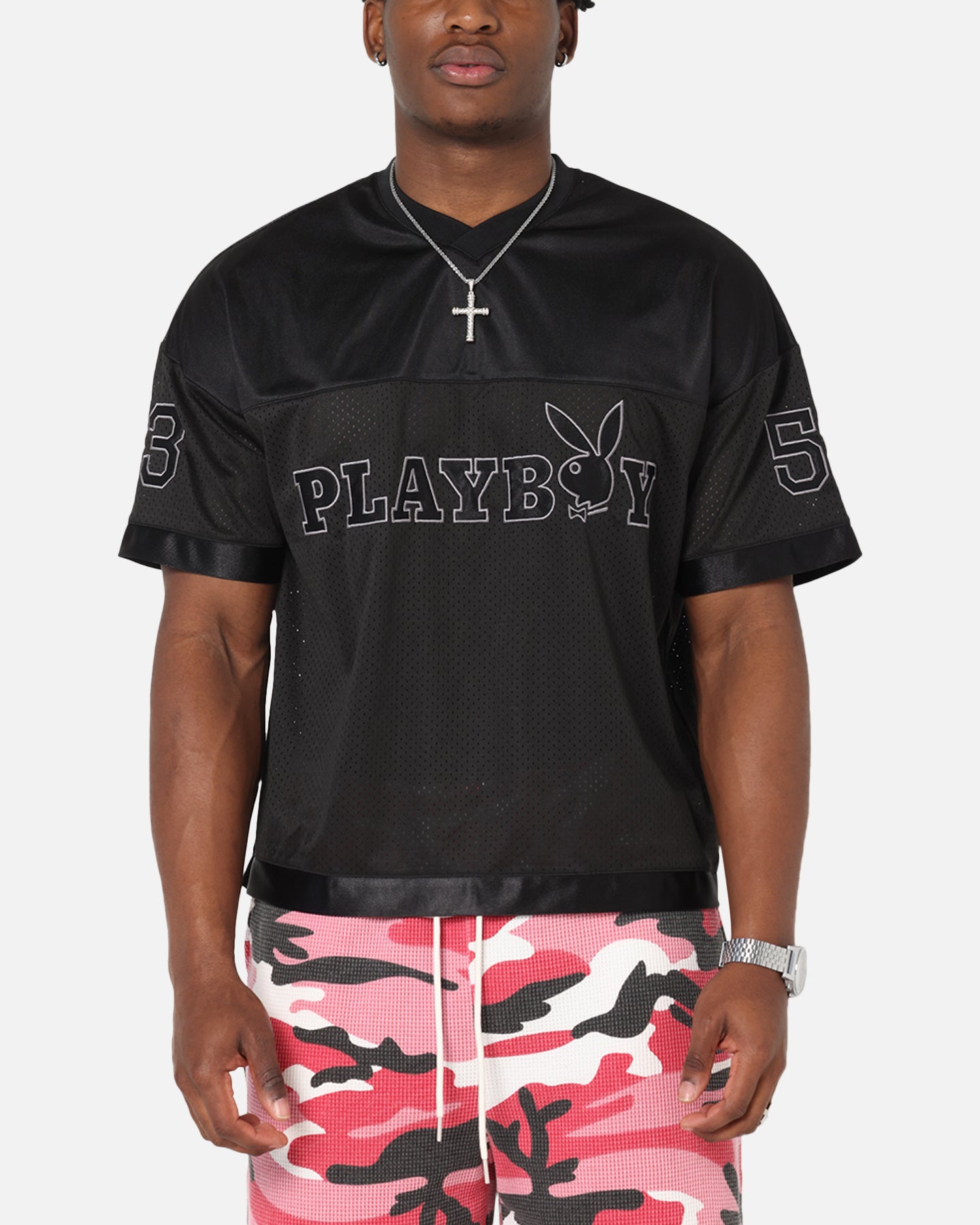 Playboy Boxy Football Jersey Black、mySite、zt4zffjzw