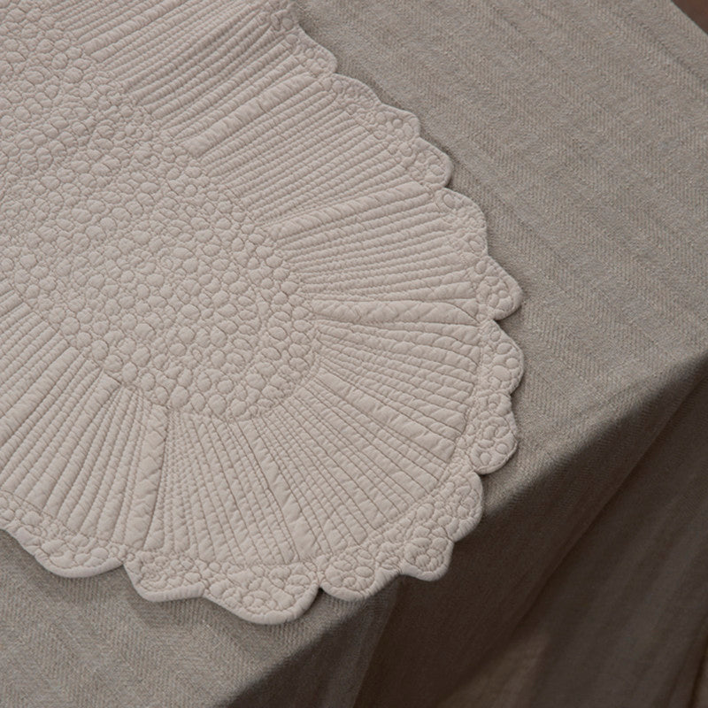 Cotton Table Runner | Beige | 140 x 40 cm、mySite、camillekostekn