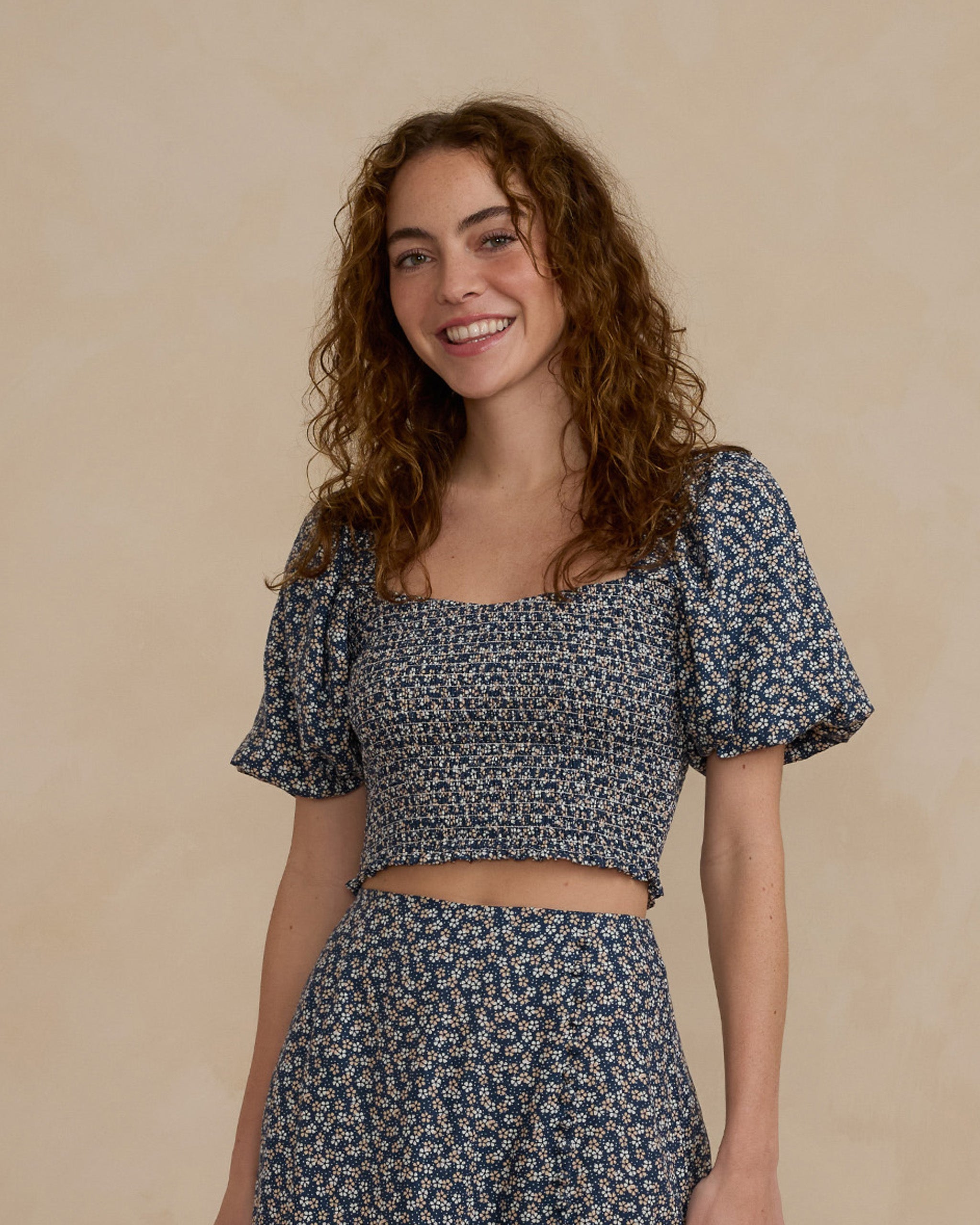  Trixie Top | Blue Floral、mySite、layawaytickets