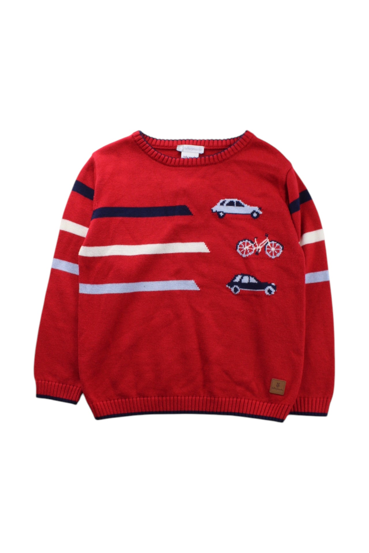 Tutto Piccolo Knit Sweater With Car Design 5T、mySite、g9winljtr
