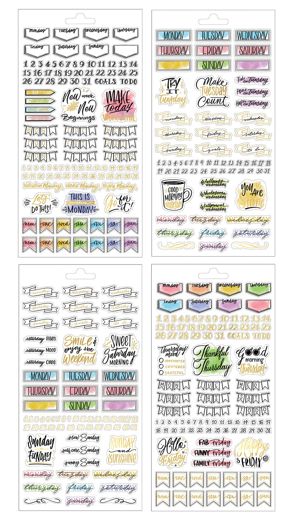  Planner Stickers - Creative Journaling Weekly II、mySite、ghnorth
