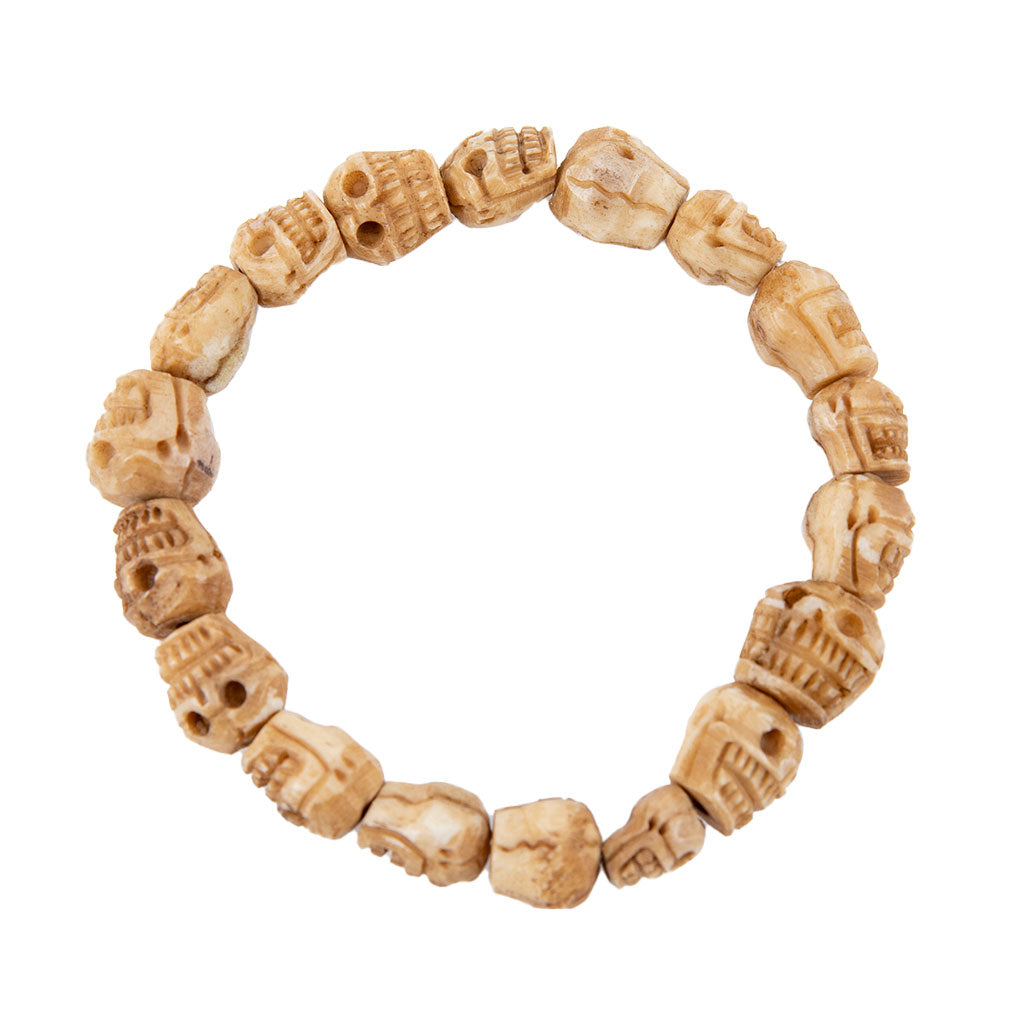 Tibetan Carved Skull Bracelet、mySite、topwebapps