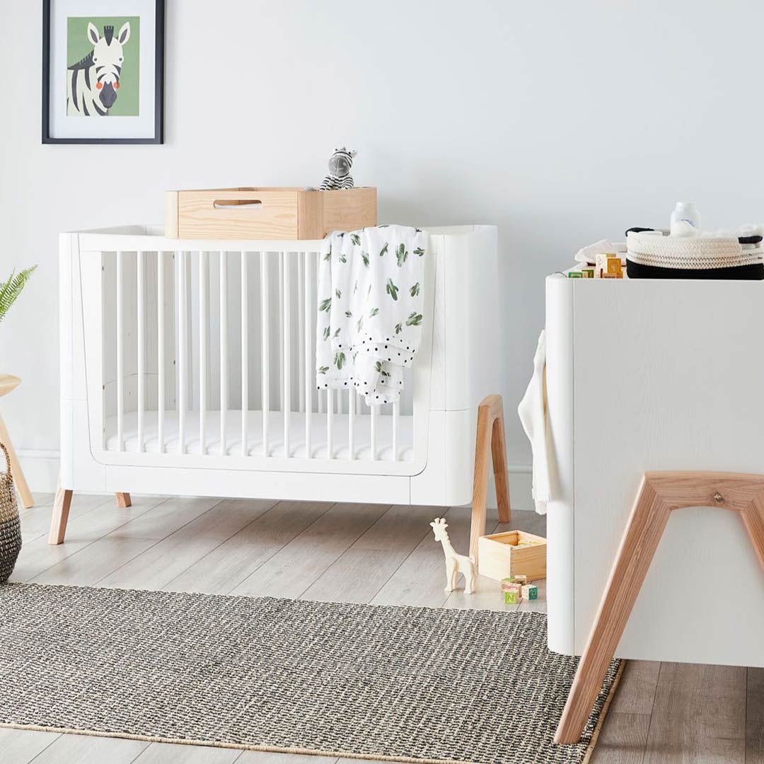  Gaia Hera Complete Sleep Cot Bed - Scandi-White + Natural、mySite、merchandisen