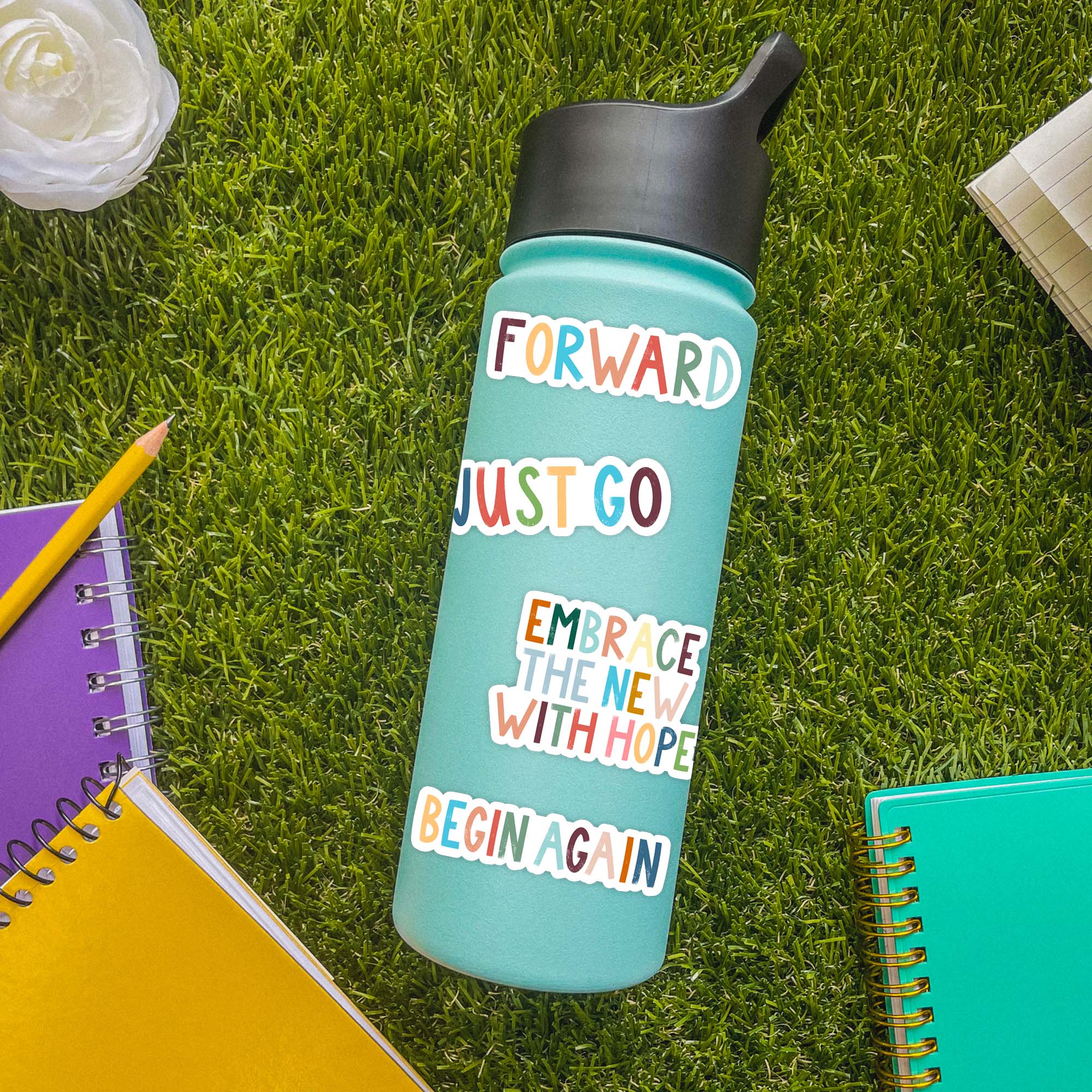  Positivity 11 Pack - New Year Lettering Stickers、mySite、elrpsem3k