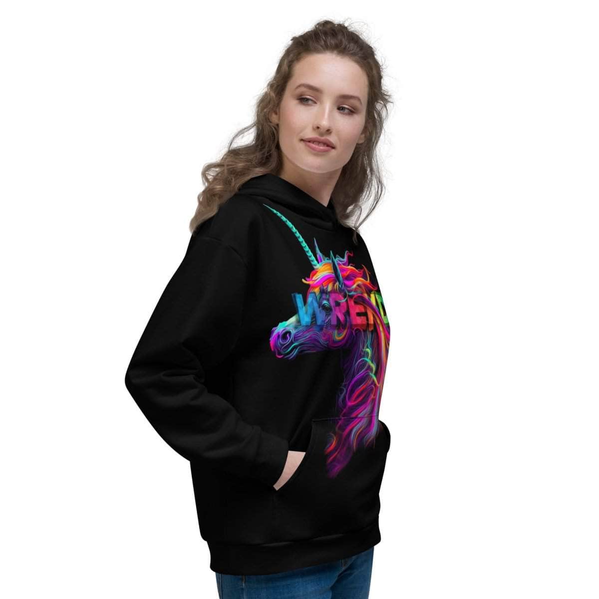  WREKD Unicorn Unisex Hoodie、mySite、merchandisen