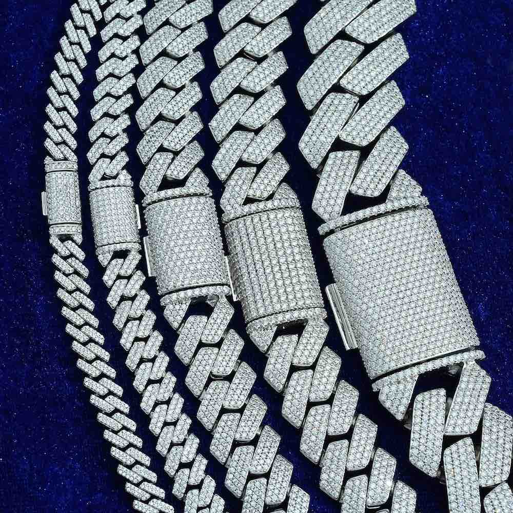 Moissanite Cuban Link Chain 14K Gold (ALL SIZES)、mySite、hinf8tx79