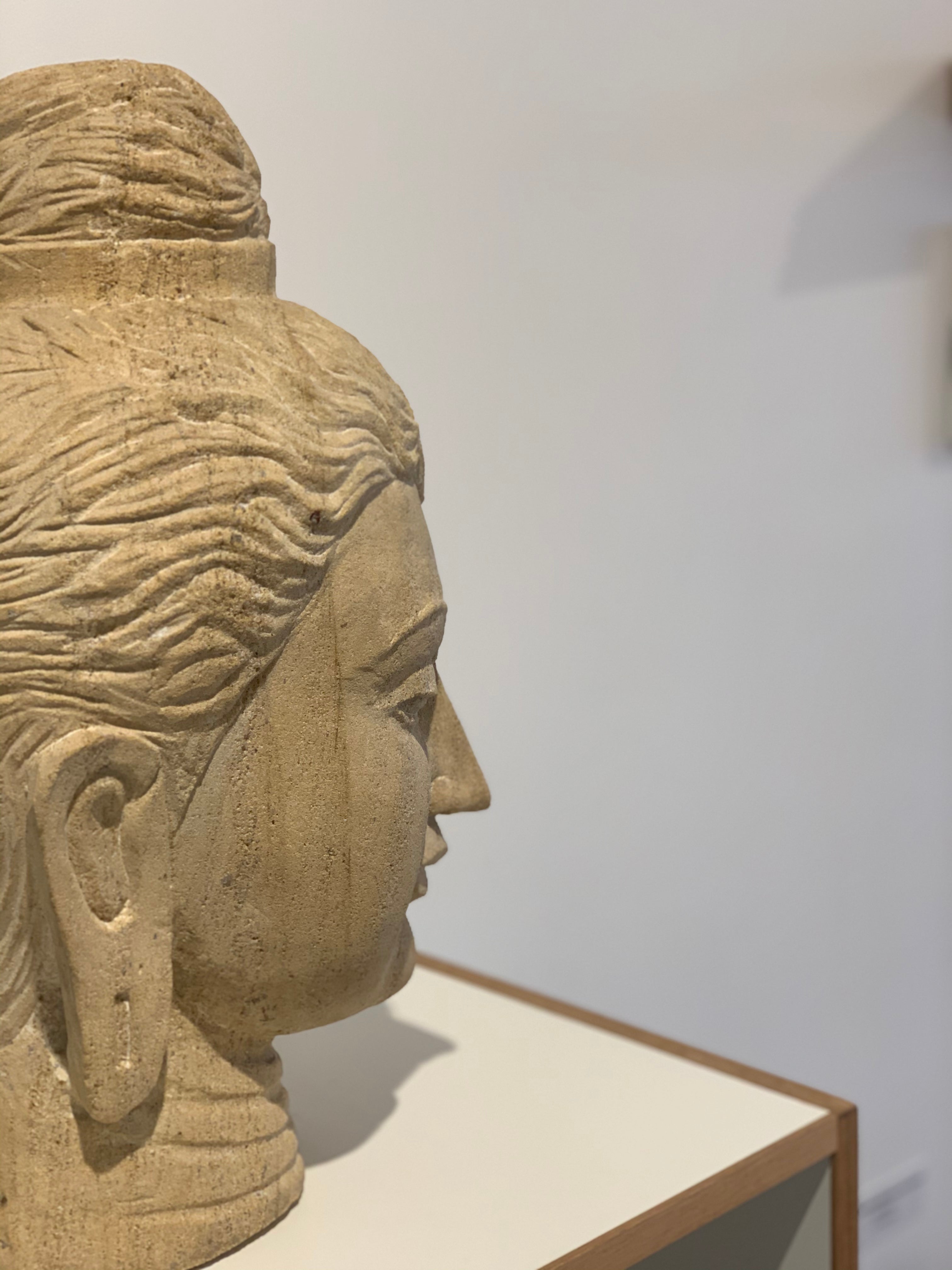 Buddha Head - Sandstone (50cm)、mySite、topwebapps