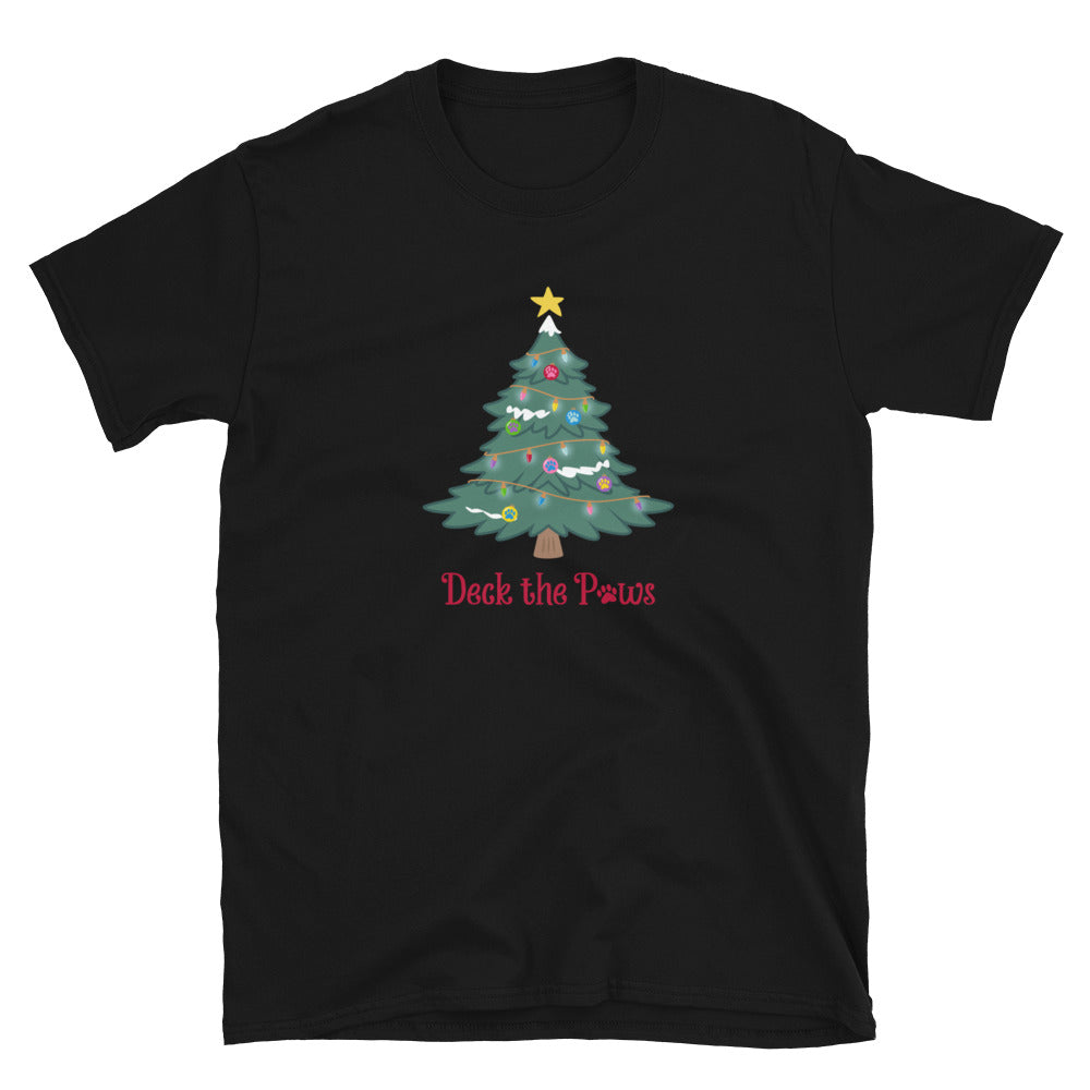 Deck The Paws Christmas Tree T-Shirt、mySite、camillekostekn