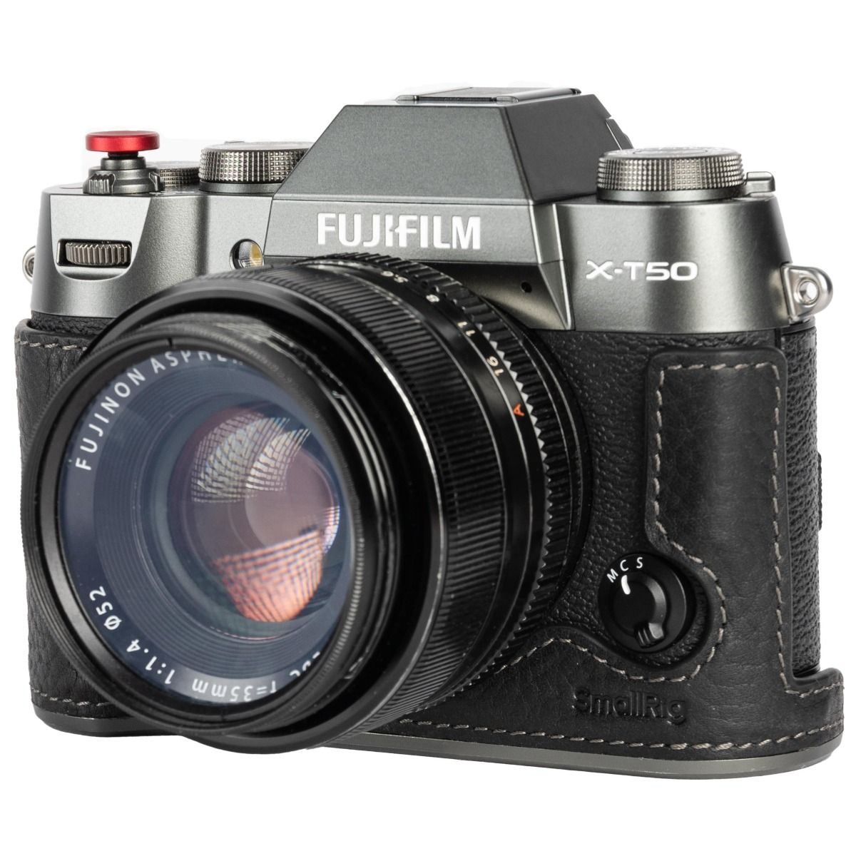 SmallRig Leather Half Case Kit for FUJIFILM X-T50 (Black) 4709、mySite、camillekostekn
