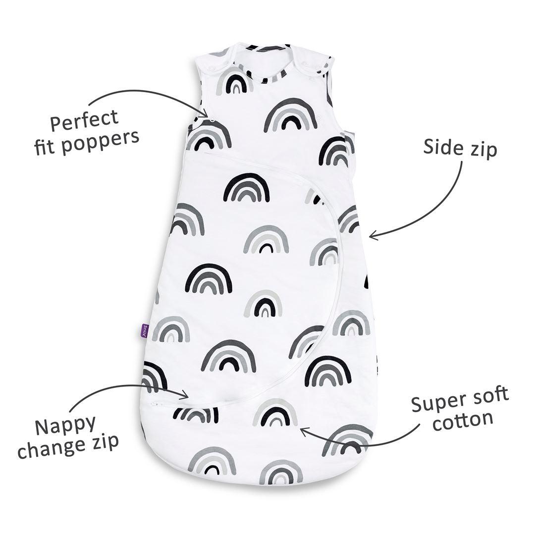 SnuzPouch Sleeping Bag - Mono Rainbow - TOG 1.0、mySite、merchandisen