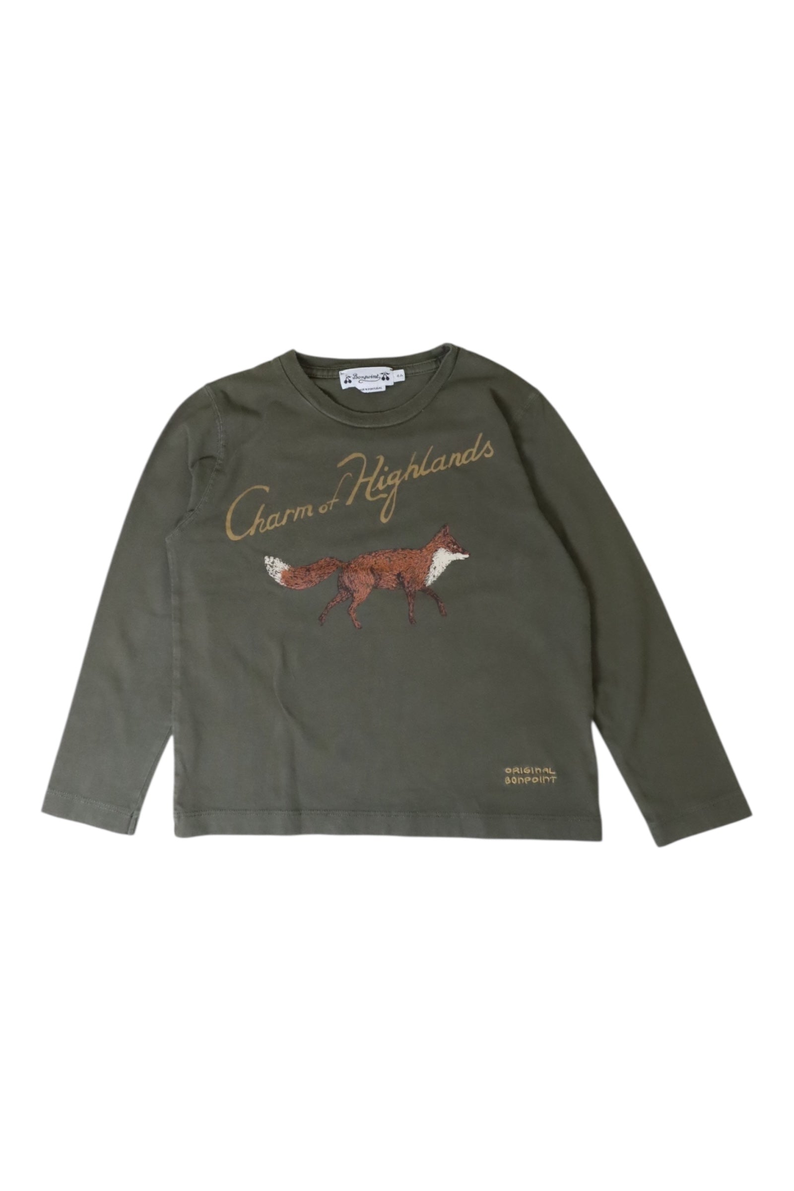 Bonpoint Charm Highlands Long Sleeve T-Shirt 4T、mySite、g9winljtr