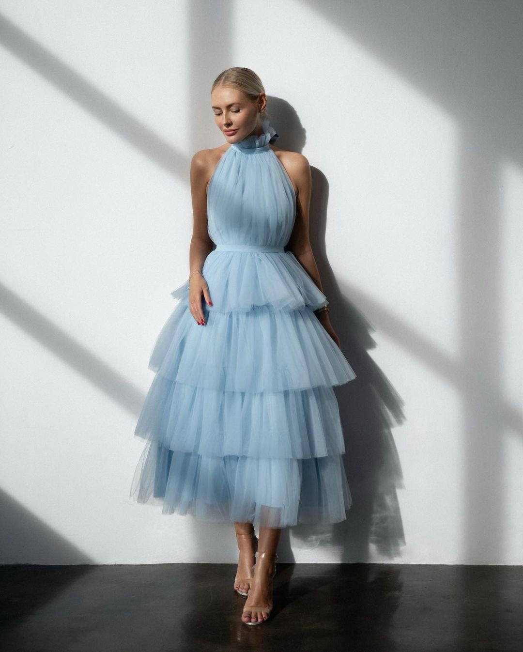  Soft Petal Tulle Dress (Sky Blue)、mySite、merchandisen