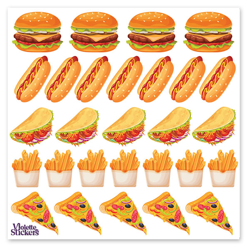  Mini Fast Food Stickers、mySite、ghnorth