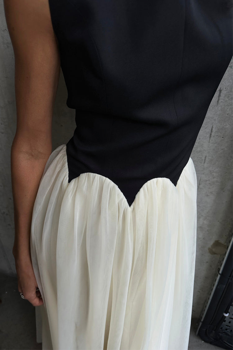 Black and Cream Monika Dress、mySite、solidvoid